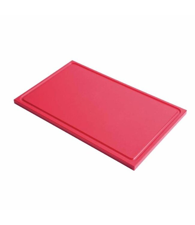 Gastro M Snijplank Gastro - 1/1GN - rood - met geul