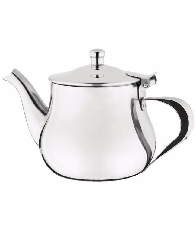 Arabische theepot hoogglans RVS - 0,4L