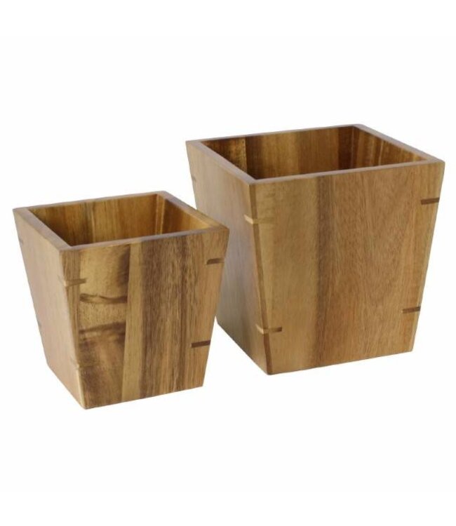 Houten display bak - 13x13x13cm