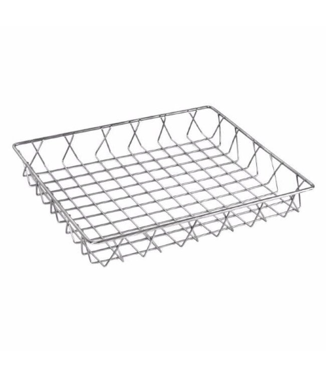 Buffet mand RVS draadwerk - 30x35cm