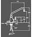 Bartscher Mengkraan | tafelmodel | enkelgats | 3/4" aansluiting