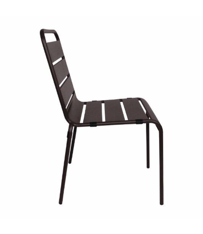 Stoel Mike - staal zwart - set van 4 stuks