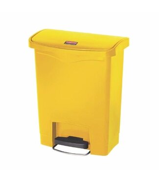 Rubbermaid Pedaalemmer smal horizontaal - 30L - geel