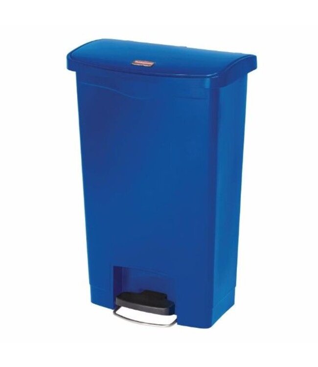 Pedaalemmer smal horizontaal - 50L - blauw