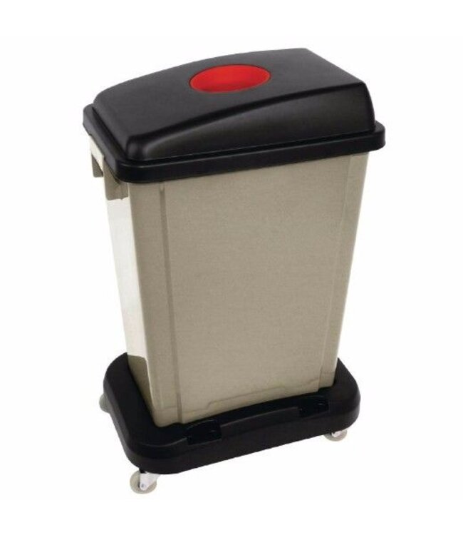 Smalle afvalbak - voor kleurcode deksel - 56L