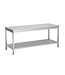 Werktafel RVS met onderschap - gelast - 88(H)x150x60cm