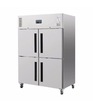 Polar Gastro koelkast dubbel | gedeelde deuren | 1200L | (H)201x(B)134x(D)80