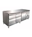 Saro Geforceerde koelwerkbank | Kylja 3150 TN | 1 deurs en 6 lades | (H)89/95x(B)179,5x(D)70