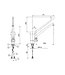 Mengkraan elleboog bediening | tafelmodel | 1/2" aansluiting | 22mm aansluiting