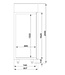 RVS Koelkast Pro Line | Glazen deur | 2/1GN | 700L | (H)205x(B)70x(D)81