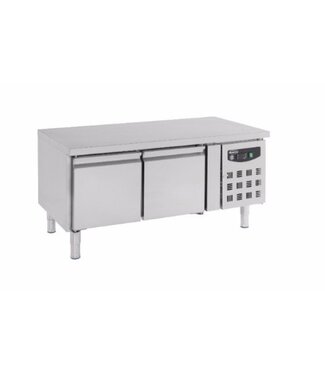 Combisteel Lage koelwerkbank | 2 deurs | 214L | (H)65x(B)136x(D)70