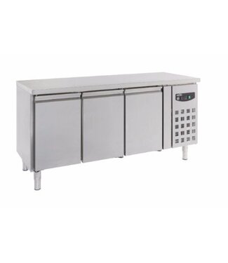 Combisteel Vrieswerkbank | 3 deurs | 1/1GN | (H)86x(B)179,5x(D)70