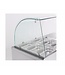 Combisteel Koelwerkbank met glasopstand | 2 deurs | (H)136,5x(B)136x(D)70