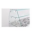 Combisteel Saladette met glasopbouw | 3 deurs | boven 4/1GN | (H)85x(B)136,5x(D)70