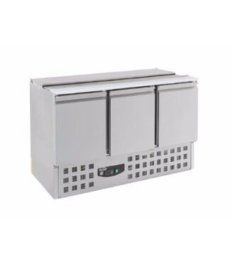 Combisteel Saladette Compact Line | 3 deurs | boven 4/1GN | (H)87x(B)137x(D)70