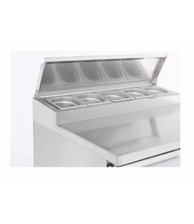 Saladette Compact Line | 2 deurs | boven 5/6GN | (H)100,6x(B)90,3x(D)70