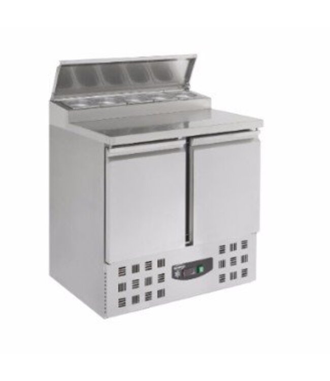 Saladette Compact Line | 2 deurs | boven 5/6GN | (H)100,6x(B)90,3x(D)70