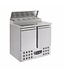 Combisteel Saladette Compact Line | 2 deurs | boven 5/6GN | (H)100,6x(B)90,3x(D)70