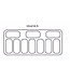 Combisteel Schepijsvitrine Tenerife | 10x 5L | (H)122,9x(B)143,9x(D)72,7