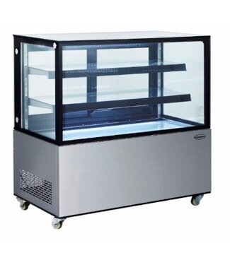 Combisteel Koelvitrine | glazen showmodel | 370L | (H)126,9x(B)121,5x(D)67,5