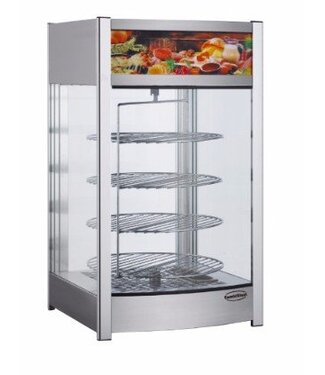 Combisteel Roterende warmhoudvitrine | 97L | (H)78,5x(B)46x(D)44,8