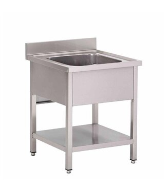 Spoeltafel RVS  | Chef Line | enkele bak | (H)90x(B)70x(D)70