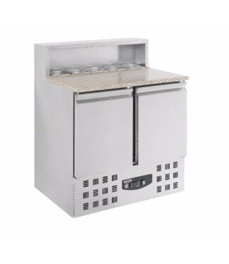 Combisteel Pizzawerkbank met RVS kap | Compact Line | 2 deurs | (H)109x(B)90,3x(D)70