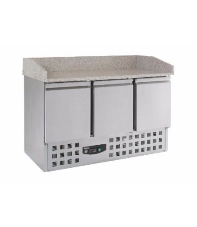 Pizzawerkbank | 3 deurs | Compact Line | (H)102x(B)140x(D)70