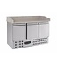 Combisteel Pizzawerkbank | 3 deurs | Compact Line | (H)102x(B)140x(D)70