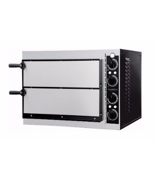 Combisteel Pizza oven | 2x 1 pizza | Ø32cm | 230V | 2,4kW | (H)43x(B)56,8x(D)50