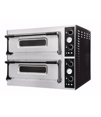 Combisteel Pizza oven | 2x 4 pizza's | Ø32cm | 400V | 9,4kW | (H)74,5x(B)97,5x(D)92,4