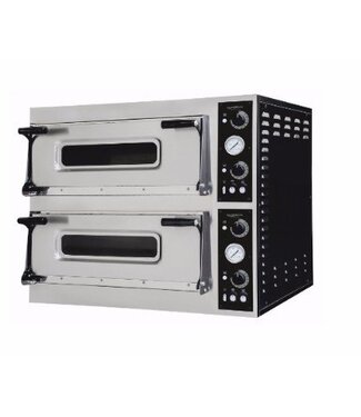 Combisteel Pizza oven | 2x 4 pizza's | Ø40cm | 400V | 13,8kW | (H)74,5x(B)110x(D)107,4