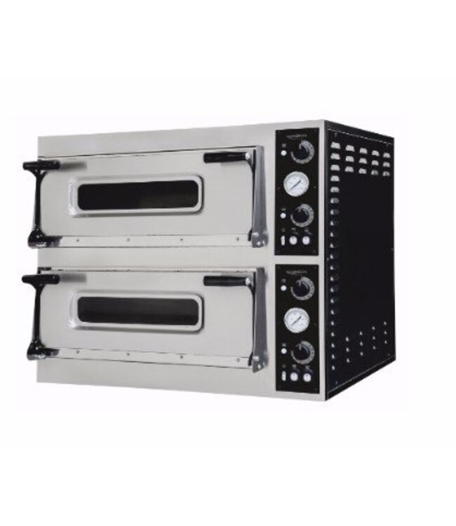Combisteel Pizza oven | 2x 4 pizza's | Ø40cm | 400V | 13,8kW | (H)74,5x(B)110x(D)107,4