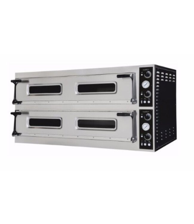 Combisteel Pizza oven | 2x 6 pizza's | Ø40cm | 400V | 18kW | (H)74,5x(B)150x(D)107,4