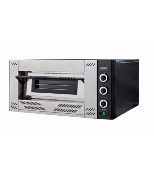 Pizza oven op gas | 4 pizza's | Ø30cm | aardgas | 16,1kW | (H)56x(B)100x(D)106,2