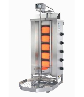 Potis Döner gyros grill G3 | op gas | 50kg vlees | 620mm hoog