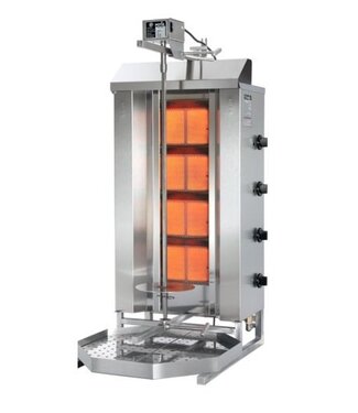 Potis Döner gyros grill GD4 | op gas | 70kg vlees | 630mm hoog