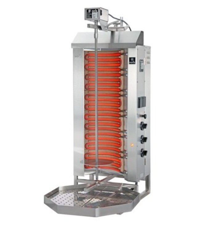 Döner gyros grill E3-S | elektrisch | 50kg vlees | 700mm hoog