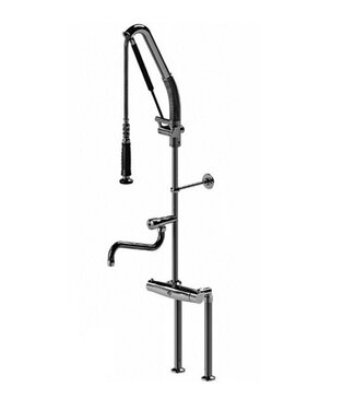 Echtermann Voorspoeldouche TC | tafelmodel | dubbelgats 150mm | 1/2" aansluiting | met thermostaat