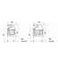 Schepijsvitrine Fiji | 4+4x 5L | (H)124,7x(B)82,4x(D)63cm