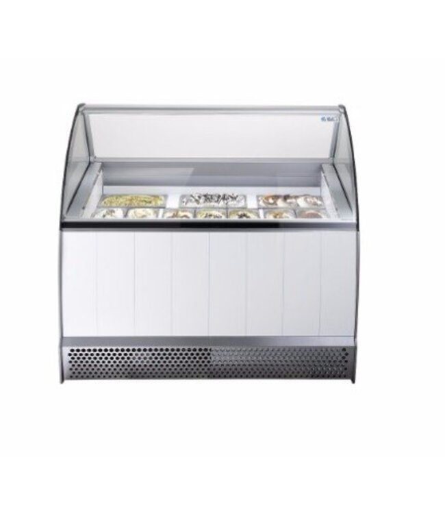 ISA Schepijsvitrine Bermuda | 10x 5L | (H)134x(B)134x(D)80