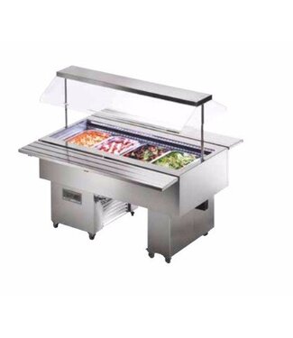 Saladebar Isola RVS | 6x 1/1GN | (H)152x(B)218,5x(D)75