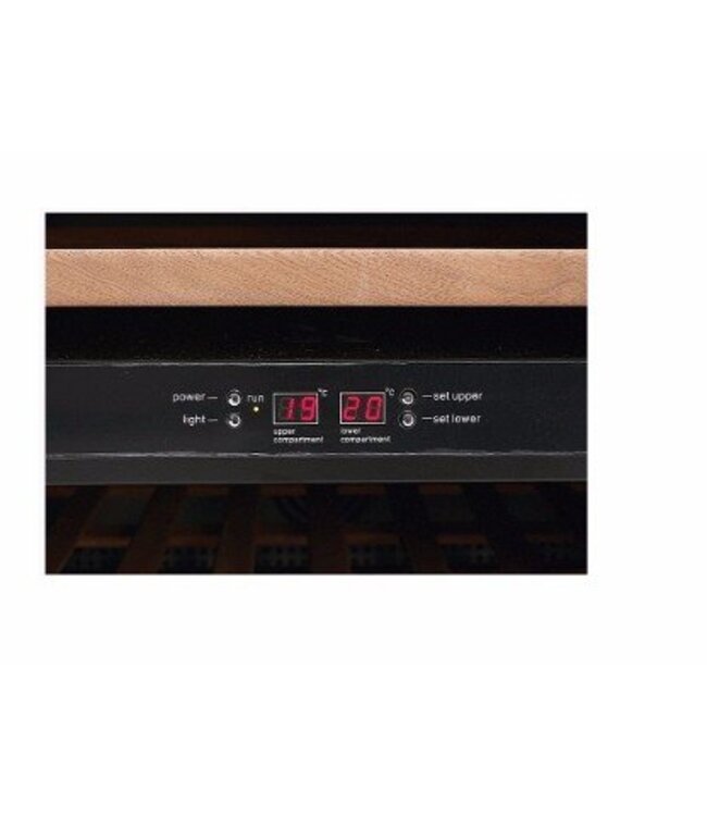 Wijnkoelkast Compact | Dubbele zone | +5 tot +18 graden | 32 flessen | (H)84,1x(B)49,3x(D)62,5cm
