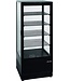 Saro Gekoelde showvitrine SC100 | zwart | 98L | (H)110,5x(B)42,6x(D)38