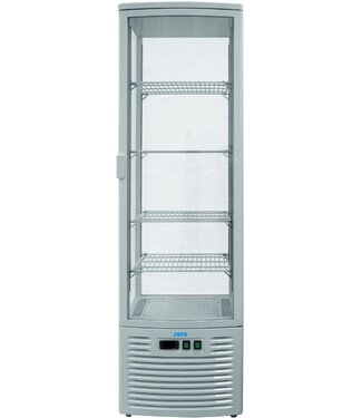 Saro Hoge gekoelde showvitrine SC280 | wit | 217L | (H)184,2x(B)51,5x(D)48,5