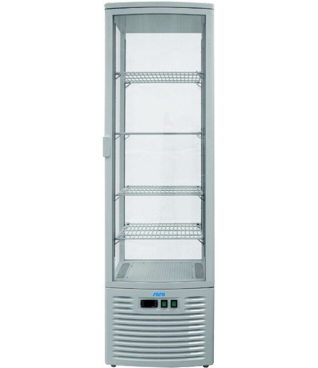 Hoge gekoelde showvitrine SC280 | wit | 217L | (H)184,2x(B)51,5x(D)48,5