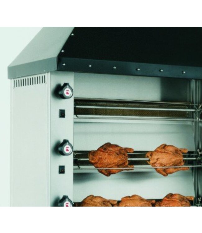 Rotisserie met schoorsteenkap | ÖGG 3G | op gas | 3 spiezen