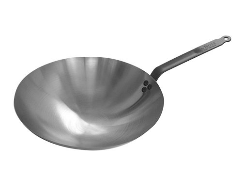MUURIKKA Stalen wokpan 60cm grill voor BBQ, camping, gas, elektrisch, open vuur
