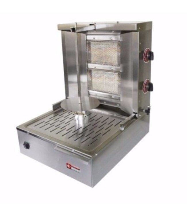 Diamond Gyros grill - op gas - 15-20kg