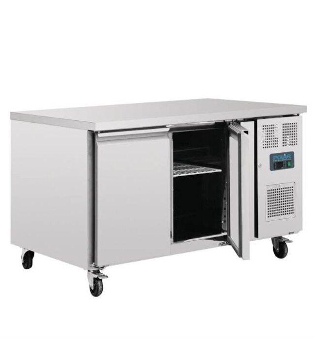 Koelwerkbank RVS | 2 Deurs | 60x40cm | 427L | (H)86x(B)151x(D)80cm